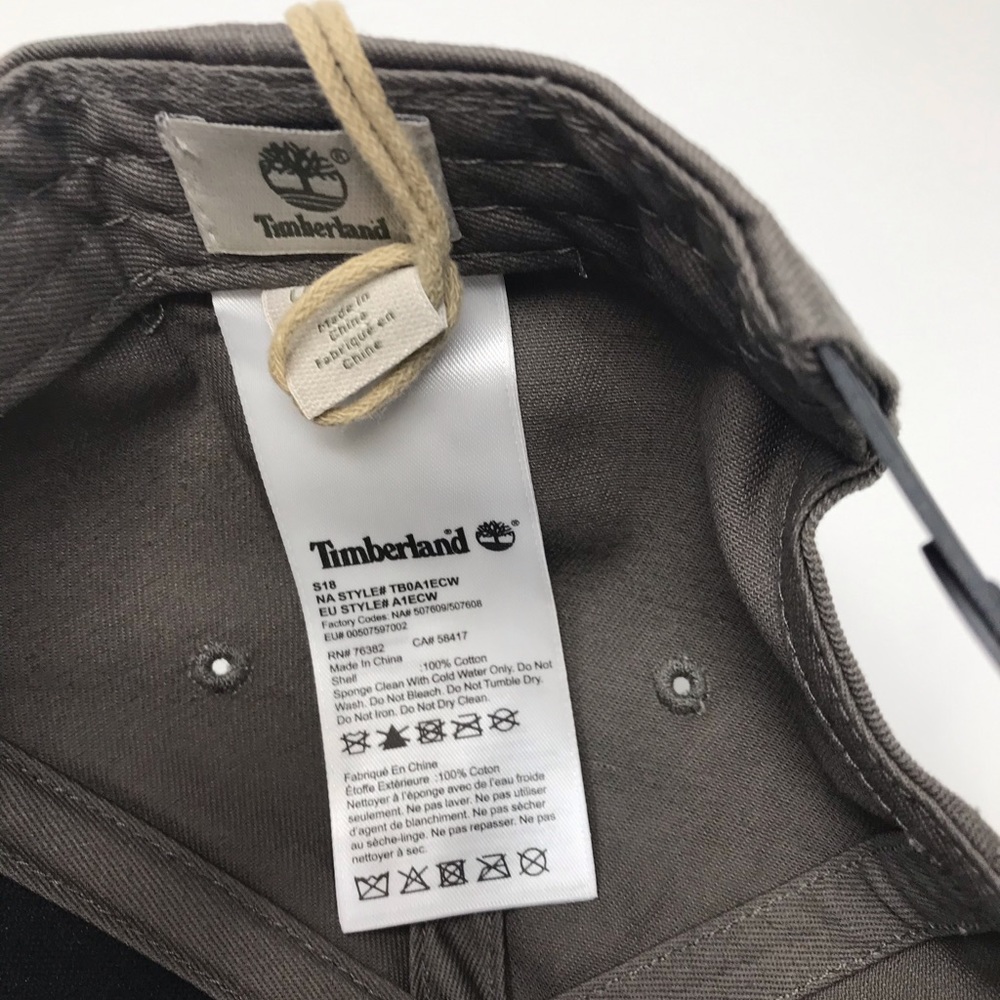 TIMBERLAND Men's Large Logo Hat - Green - One Size - Picture 8 of 9